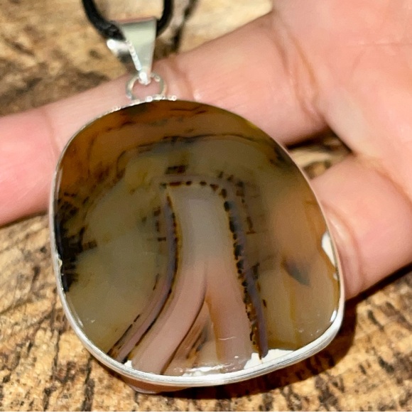 Montana Fire Agate Pendant 2 1/2” - Picture 2 of 10